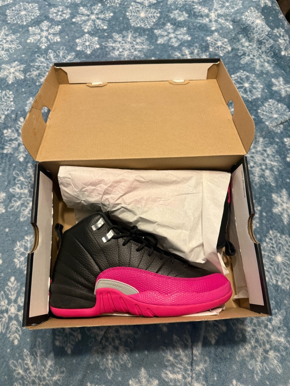 Kids Black and Pink Jordans